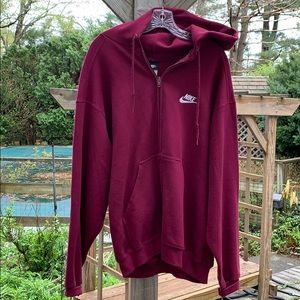 Vintage Burgundy men’s Nike hoodie